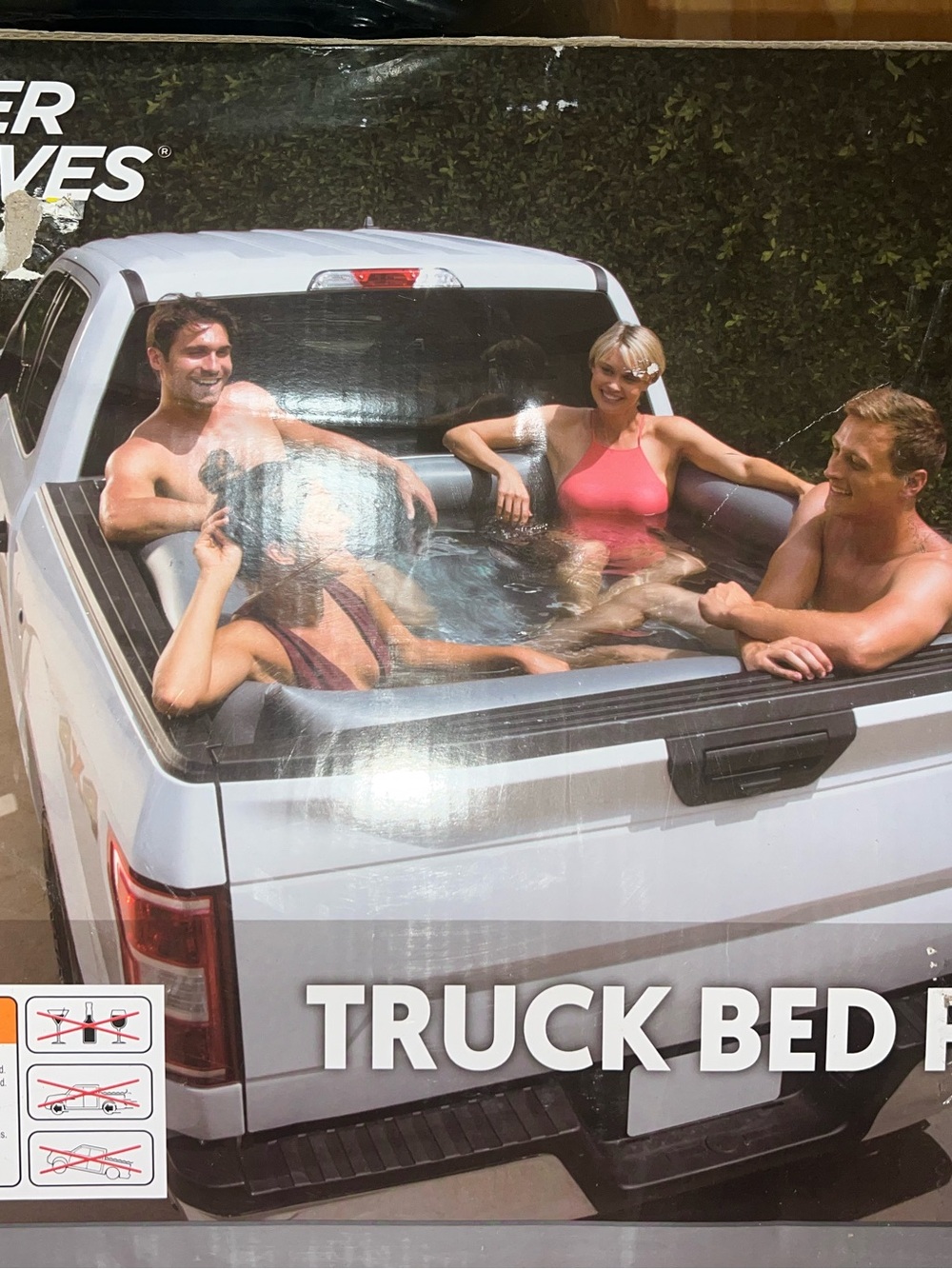 Inflatable Truck Bed Pool - Swim Accessory 🏕️ Great for camping
